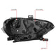 Full White LED Projector Halo Rings Headlights <br>18-23 Ford Mustang