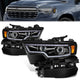 Black Housing Full LED Headlights w/Turn Signal Light <br>19-24 Ram 1500