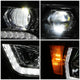 Chrome Housing Full White LED Headlights w/Side Marker<br>19-24 Ram 1500