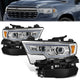 Chrome Housing Full White LED Headlights w/Side Marker<br>19-24 Ram 1500