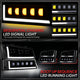 Start-Up DRL LED Sequential Projector Headlights <br> 03-07 Chevy Silverado Avalance 1500-3500HD Classic