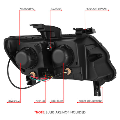 LED DRL Projector Headlights <br> 15-23 Chevy Colorado