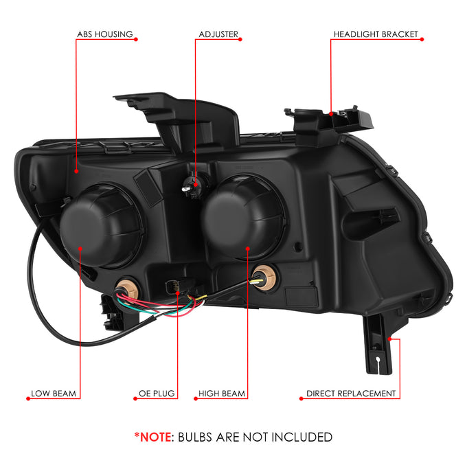 LED DRL Projector Headlights <br> 15-23 Chevy Colorado