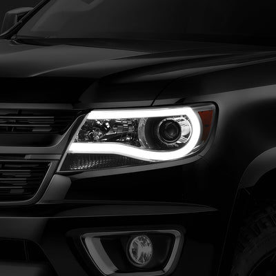 LED DRL Projector Headlights <br> 15-23 Chevy Colorado