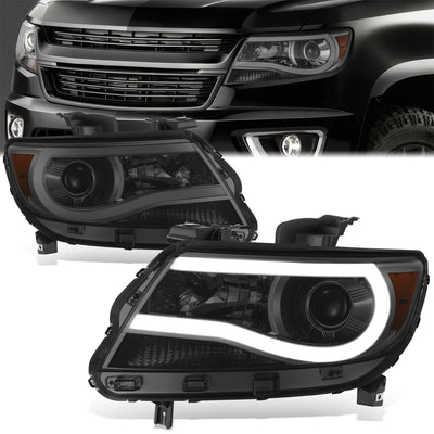 LED DRL Projector Headlights <br> 15-23 Chevy Colorado