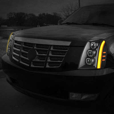 LED Switchback Headlights <br>07-14 Cadillac Escalade ESV, EXT