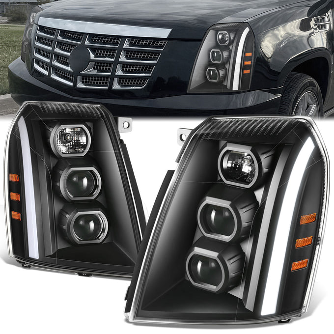 LED Switchback Headlights <br>07-14 Cadillac Escalade ESV, EXT
