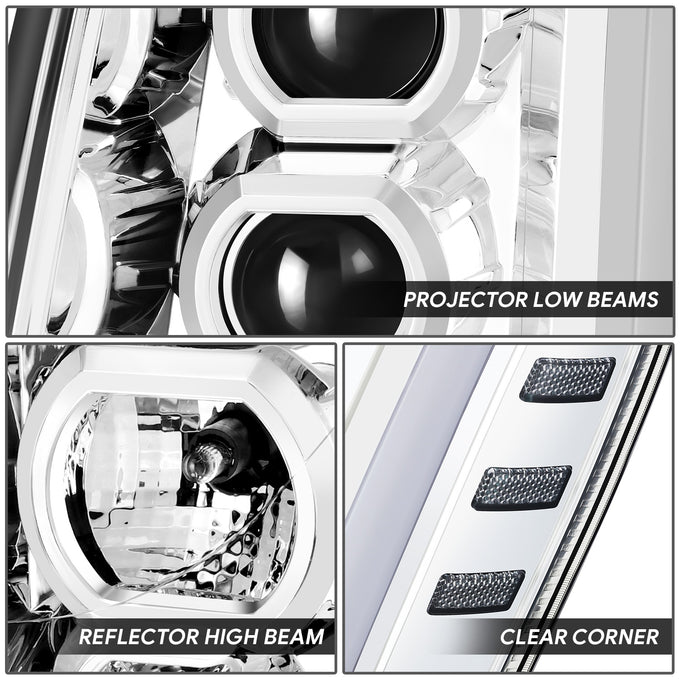 LED Switchback Headlights <br>07-14 Cadillac Escalade ESV, EXT