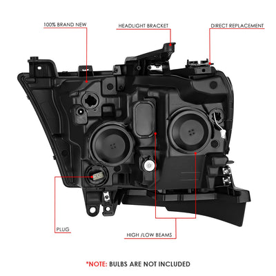 Start-Up LED DRL Projector Headlights <BR> 19-24 Ram 1500