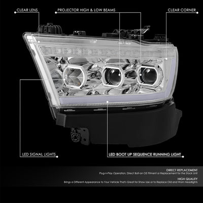 Start-Up LED DRL Projector Headlights <BR> 19-24 Ram 1500