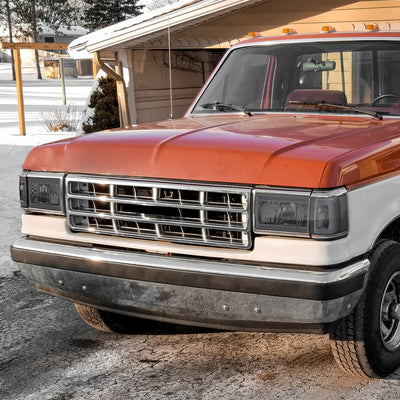 LED DRL Headlights (Left & Right) <BR>87-91 Ford Bronco, F-150, F-250, F-350