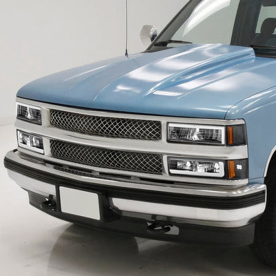 C-LED DRL Headlights+Turn Signal Lights <br>94-02 Chevy C/K 1500-3500 Suburban, Tahoe