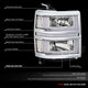 U-Shaped LED DRL Sequential Signals Headlights <br>14-15 Chevy Silverado 1500