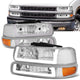 4Pcs U-Style LED DRL Switchback Headlights <br> 99-06 Chevy Silverado Suburban 1500 2500 3500