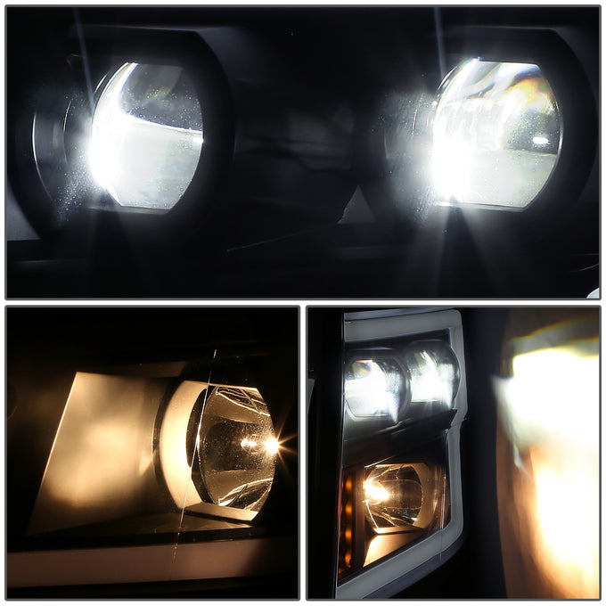 LED DRL Projector Headlights <br> 16-22 Nissan Titan XD