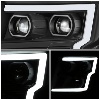 LED DRL Projector Headlights <br> 16-22 Nissan Titan XD