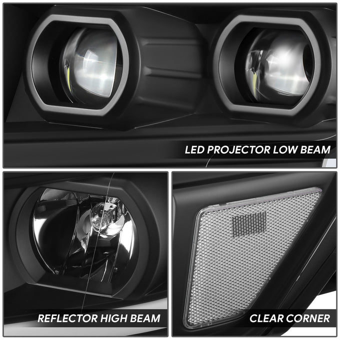 LED DRL Projector Headlights <br> 16-22 Nissan Titan XD