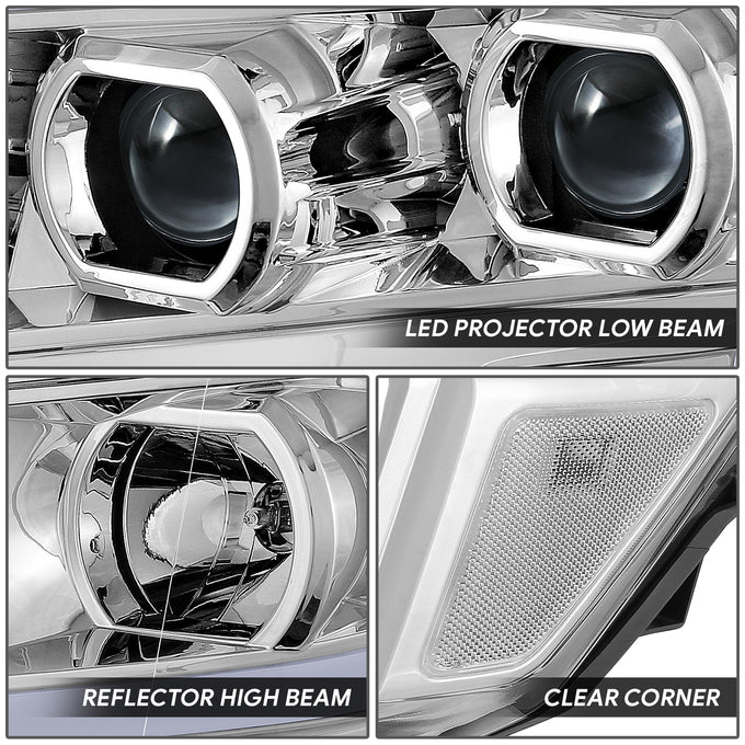 LED DRL Projector Headlights <br> 16-22 Nissan Titan XD