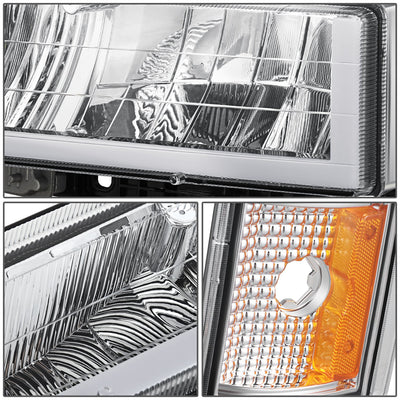 U-LED DRL Headlights+Turn Signal Lights <br>94-99 GMC C/K 1500 Yukon, C/K 1500-2500 Suburban