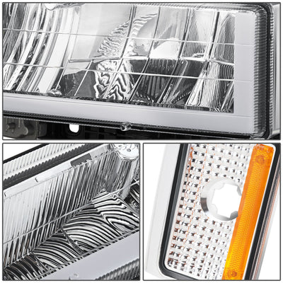 U-LED DRL Headlights+Turn Signal Lights <br>88-93 Chevy C/K 1500-3500 Suburban
