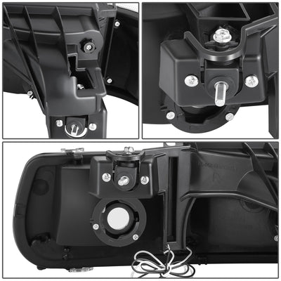 F-Style LED DRL Headlights <BR> 99-02 Chevy Silverado 1500 2500 3500 HD Tahoe
