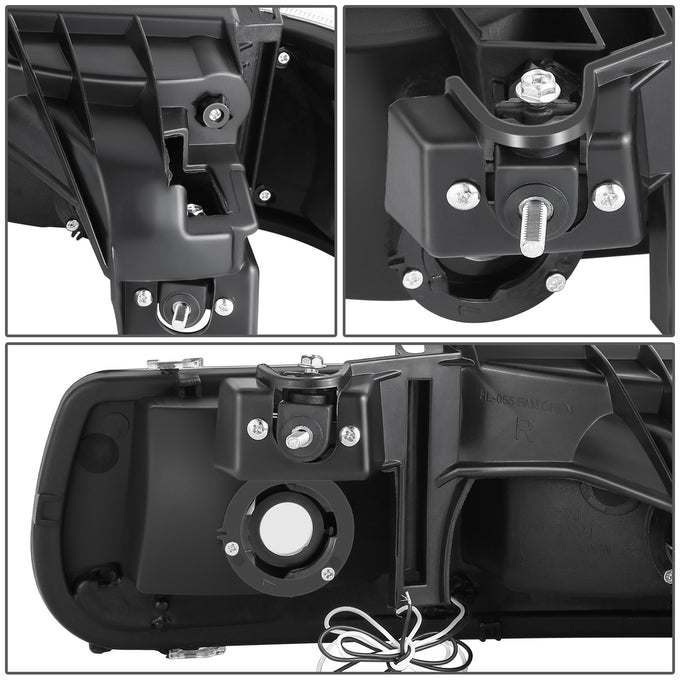 F-Style LED DRL Headlights <BR>99-02 Chevy Silverado 1500 250 HD 3500