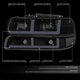 F-Style LED DRL Headlights <BR>99-02 Chevy Silverado 1500 2500 HD 3500