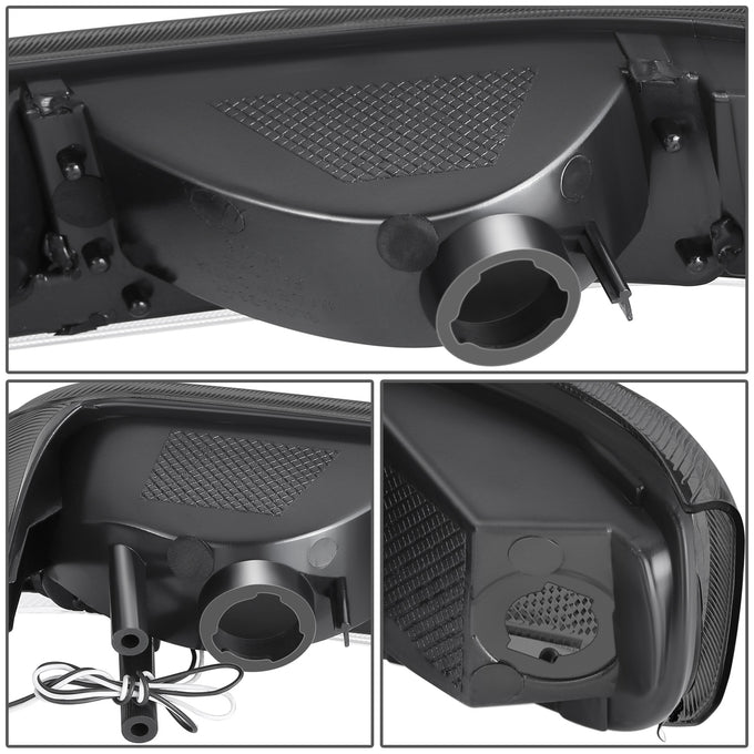 F-Style LED DRL Headlights <BR>99-02 Chevy Silverado 1500 2500 HD 3500