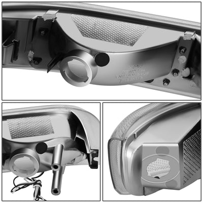 F-Style LED DRL Headlights <BR>99-02 Chevy Silverado 1500 2500 HD