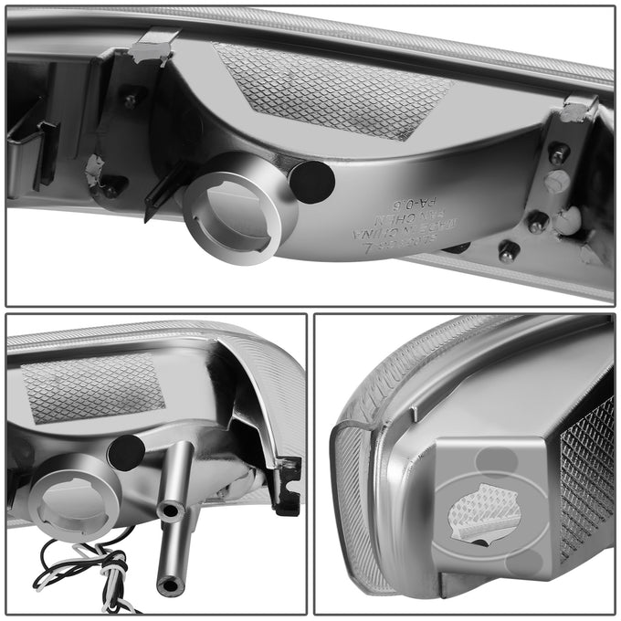 F-Style LED DRL Headlights <BR>99-02 Chevy Silverado 1500 2500 HD