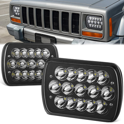 Pair of 7X6 H6054 LED Headlights <br> Fits 7x6 H6054