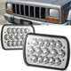 Pair of 7X6 H6054 LED Headlights <br> Fits 7x6 H6054