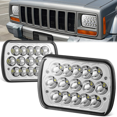 Pair of 7X6 H6054 LED Headlights <br> Fits 7x6 H6054