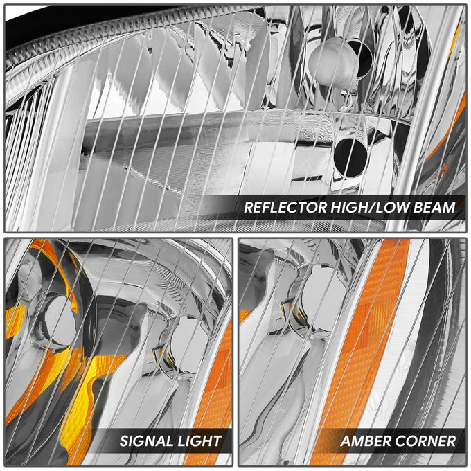 Factory Style Headlight (Left) <br> 03-19 Freightliner M2 106, 112, Business Class M2