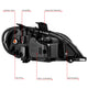 Factory Style Headlight (Left) <br> 03-19 Freightliner M2 106, 112, Business Class M2