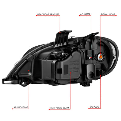Factory Style Headlight (Right) <br> 03-19 Freightliner M2 106, 112, Business Class M2