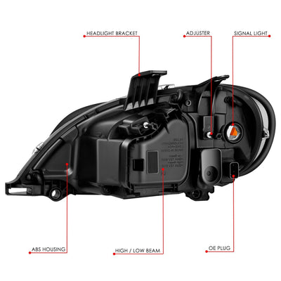 Factory Style Headlight (Right) <br> 03-19 Freightliner M2 106, 112, Business Class M2