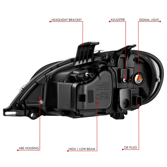 Factory Style Headlight (Right) <br> 03-19 Freightliner M2 106, 112, Business Class M2