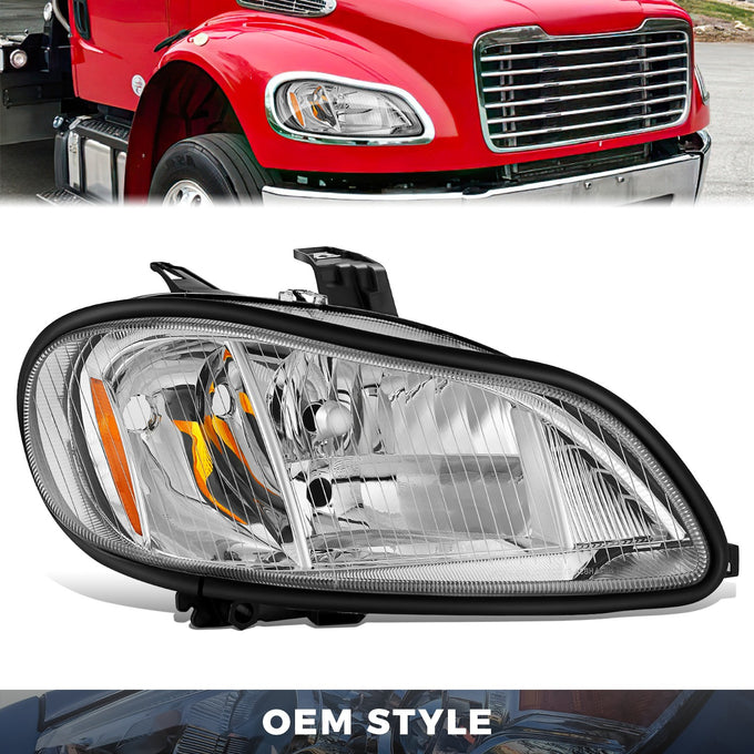 Factory Style Headlight (Right) <br> 03-19 Freightliner M2 106, 112, Business Class M2