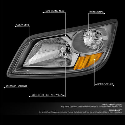 Factory Style Headlight (Left) <br> 06-19 Hino 145 165 185 258ALP