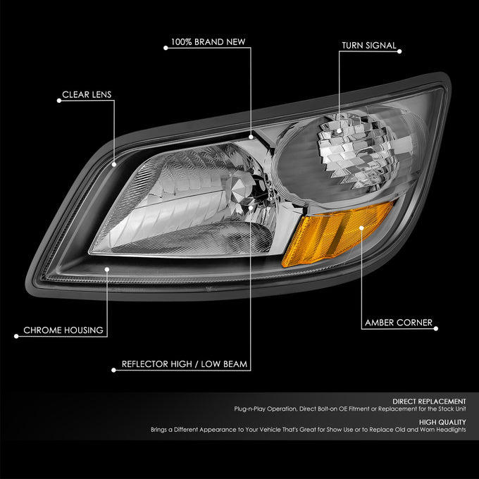 Factory Style Headlight (Left) <br> 06-19 Hino 145 165 185 258ALP