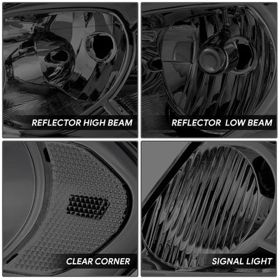 Factory Style Headlights (Driver and Passenger Side) <BR>06-13 Chevy Impala, 14-16 LTD, 06-07 Monte Carlo