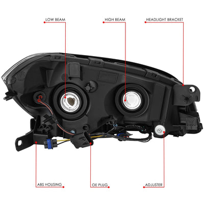Factory Style Headlights <br> 08-12 Chevy Malibu