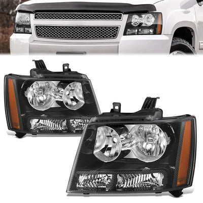 Carbon Fiber Factory Style Headlights <br>07-14 Chevy Tahoe Avalanche Suburban 1500 2500