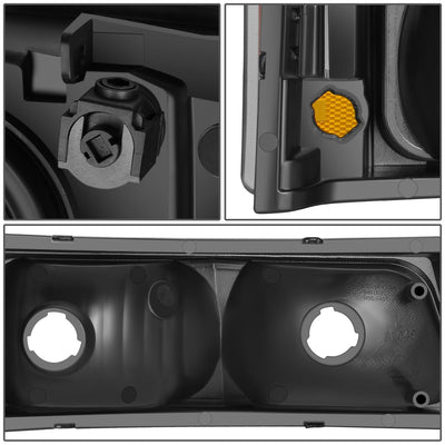 Carbon Fiber Factory Style Headlight Lamps <br>03-07 Chevy Silverado 1500 2500 3500 HD