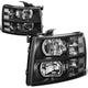 Factory Style Headlights <br>07-13 Chevy Silverado 1500, 07-14 2500 3500 HD