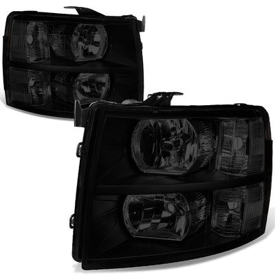Factory Style Headlights <br>07-13 Chevy Silverado 1500, 07-14 2500 3500 HD
