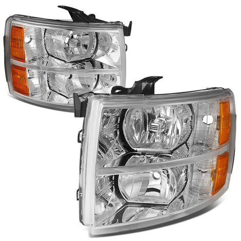 Factory Style Headlights <br>07-13 Chevy Silverado 1500, 07-14 2500 3500 HD