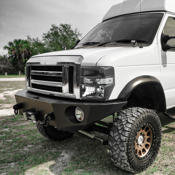 Factory Style Headlights <BR>08-19 Ford E-150 E-250 E-350 Super Duty