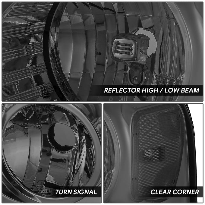 Factory Style Headlights (Left & Right) <BR>04-08 Ford F-150, 2006 Lincoln Mark LT